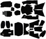 Carpet Set 964 RS / RS Tribute - Complete - Black - German Fine Velour