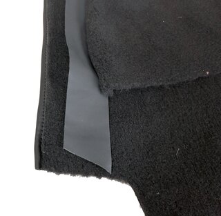 Teppichsatz komplett 993 Coupe/Targa schwarz Feinvelour eingefasst "ohne Klangpaket"