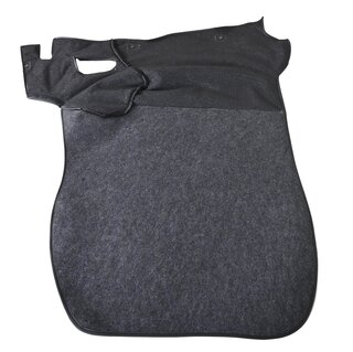 Teppichsatz Kofferraum 87-89 Velour schwarz - ohne Intensivreinigungsanlage