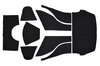 Rear Carpet Set 911 1965-89 - RS 1973 - Black - German Needle Felt (Nadel Filz) - Model Specific
