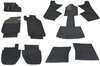 Carpet Set 911 / 930 Coupe  1987-89 - Complete - Black - Feintuft Velour