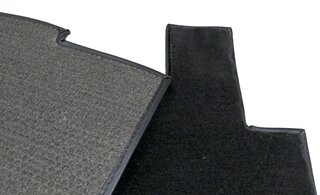 Carpet Set 911 / 930 Coupe  1987-89 - Complete - Black - Feintuft Velour
