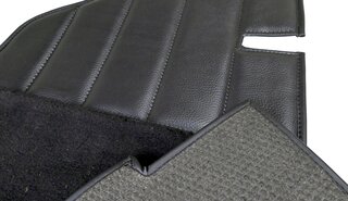 Carpet Set 911 / 930 Coupe  1987-89 - Complete - Black - Feintuft Velour