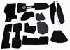 Carpet Set 911 Targa  1974-86 - Complete - Black - Sliverknit Velour