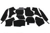 Teppichsatz komplett Targa  86-89  Feinvelour schwarz