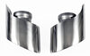 Sport Exhaust Tip Set 993 Narrow Body - Angle Cut Design - Polished Stainless Steel - 4.7"W x 3.3"H