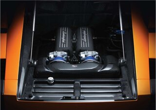Carbon Airbox mit Sportluftfiltersystem für Gallardo V 1050 V5.0L 500 PS