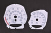 Instrument Face Set 981 - S Model - White - PDK - MPH - 190 MPH
