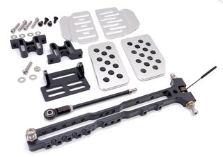 Einstellbares Gaspedal silber mit Noppen, 911/912/914/930/964/993 1965-98
