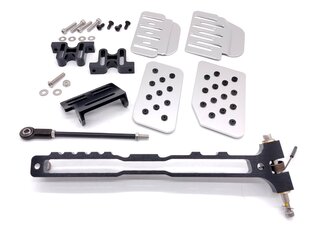 Einstellbares Gaspedal silber mit Noppen, 911/912/914/930/964/993 1965-98