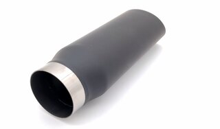 Sortie échappt. 924 turbo Ø63,8mm en inox anodisé noir mat