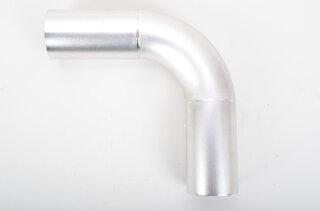 Tube 90 degree inside Ø 81mm, 2 x extended each 150mm (outside Ø 85mm)