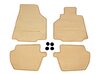 Genuine Floor Mat Set 996 Coupe/ Cabrio - Savanna Beige - With Logo - Left Hand Drive