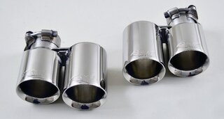 Exhaust Tip Set 991.1 - Brombacher Edition - Polished Stainless - For BES 991 150 00SKR