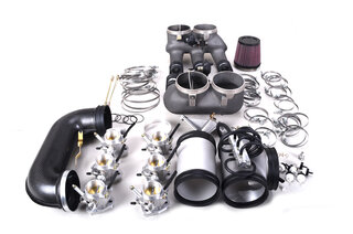 RSR Style Individual Throttle Body Kit 964 / 993 - Magnesium - for Alpha N Potentiometer - Race