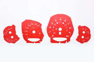 Instrument Face Set 991.2 GT3 - Guards Red - Manual - KPH - Celsius