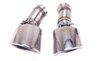 Exhaust Tip Set 965 Turbo 3.3 L + 3.6 L - Stainless - Oval - 89 x 115mm - Left + Right