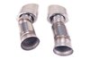 Exhaust Tip Set 965 Turbo 3.3 L + 3.6 L - Stainless - Oval - 89 x 115mm - Left + Right