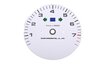 Zifferblatt "Gemballa" weiss  964/993 Drehzahl ohne BC
