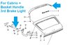 Gas filled strut rear - Reinforced - 993 Cabrio + 993 Basket Handle 3rd Brake Light - Sold Individua