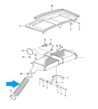 Druckschlauch-Kit  993 Turbo verstärkt