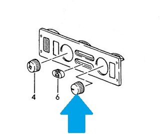 Bouton réglage temp.