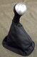 Schaltsack Leder Alu 964 schwarz