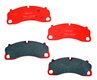 Racing Brake Pad Set - PAGID - RST1 - RED - FRONT - Steel Brakes - 16.6 mm - 4924 RST 1