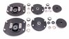 FVD Complete Monoball Camber Plate Set | 993 All Models | Front + Rear | For Coilover Suspension