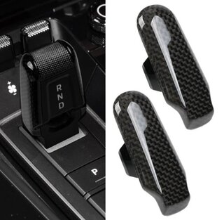 Porsche 992.1 PDK Polished Carbon Fiber Shift Knob Cover Set | For Turbocharged Models