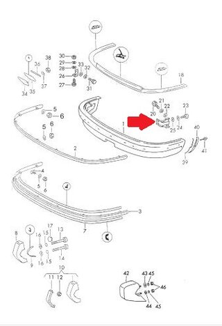 Halter Stossstange 69 - 73