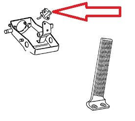 Brake Light Switch - at Brake Pedal