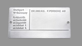 ID Plate - for Vehicle Identification