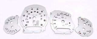 Zifferblattsatz Silber 991 PDK km/h / Celsius  mit PDLS+