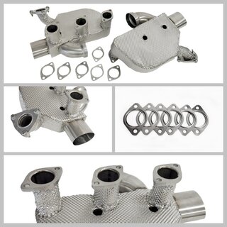 Abgasanlage "KLINE-Innovation" 993 Turbo, 100Zeller inkl. Heizverblechung wie OE