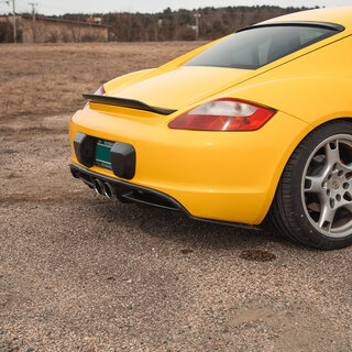 Heckdiffusor Sichtcarbon 987.1 Cayman alle - Sichtcarbon