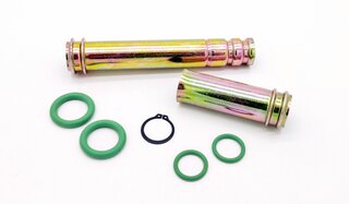 Oil Tube - Complete with O-Rings - for Oil Return, yellow zinc-plated