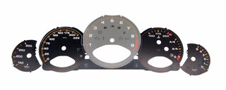 FVD Brombacher Instrument Face Set 997 GT3 / RS - Black / Grey - Manual - MPH - Fahrenheit