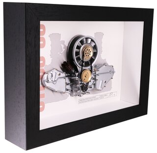 Wiesner Classic Porsche 911 Engine Cutaway 1966-68 SWB | 1:4 Scale Model | Framed Display