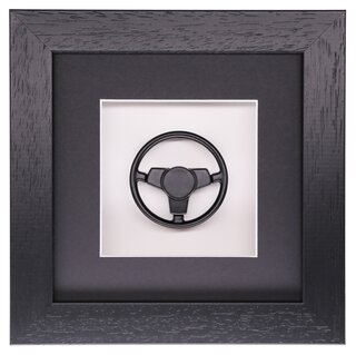 Wiesner Classic Porsche 911 3-Spoke Steering Wheel 1978-83 | 1:8 Scale Model | Framed Display