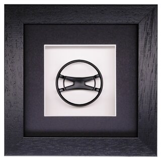 Wiesner Classic Porsche 911 Batwing Steering Wheel 1969-73 | 1:8 Scale Model | Framed Display