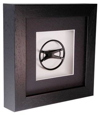 Wiesner Classic Porsche 911 Batwing Steering Wheel 1969-73 | 1:8 Scale Model | Framed Display