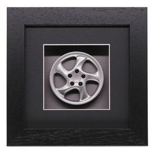 Wiesner Classic Porsche 993 Turbo Twist Wheel | 1:8 Scale Model | Framed Display