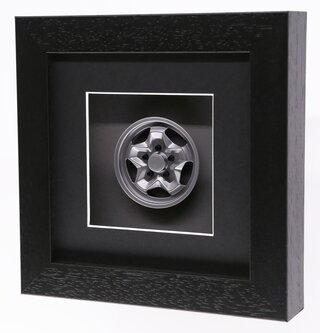 Wiesner Classic Porsche 911 / 944 Cookie Cutter Wheel | 1:8 Scale Model | Framed Display