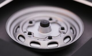 Wiesner Classic Porsche 356 A / 550 Steel Wheel without Hubcap | 1:8 Scale Model | Framed Display