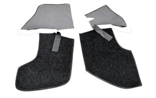 Jeu moquette habitacle 911S (1968 empatement court /chauff. grand froid) Velours de cellulose anthr.