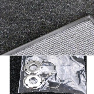 Jeu moquette habitacle 911S (1968 empatement court /chauff. grand froid) Velours de cellulose anthr.
