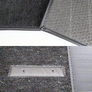 Jeu moquette habitacle 911S (1968 empatement court /chauff. grand froid) Velours de cellulose anthr.