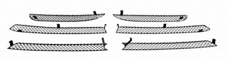 Front Bumper Grill set outside 991.1 C2S  with parking sensors - Black