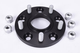 Wheel Spacer - 15 mm - Black - Hub Centric - Sold Individually